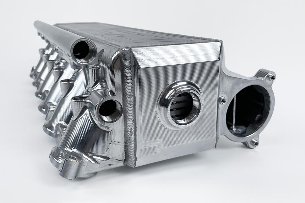 CSF BMW Gen 2 B58 Race X Charge Air Cooler Manifold - Raw Billet