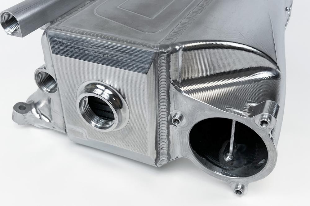 CSF BMW Gen 2 B58 Race X Charge Air Cooler Manifold - Raw Billet