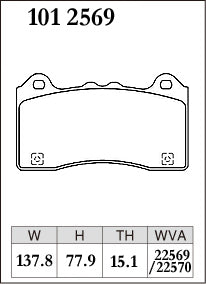 DIXCEL Front Brake Pads – Ford Focus RS (LZ) - Daily / Street (Premium)