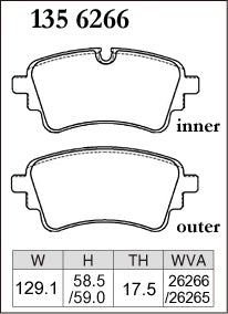 DIXCEL Rear Brake Pads – Audi SQ5 (FY) / SQ7 (4M) / VW Touareg (CR7/RC8) - Spirited / Track Day (ES Type)