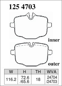 DIXCEL Rear Brake Pads – BMW M2 (G87) / M3 (G80) / M4 (G82) - Daily / Street (Premium)