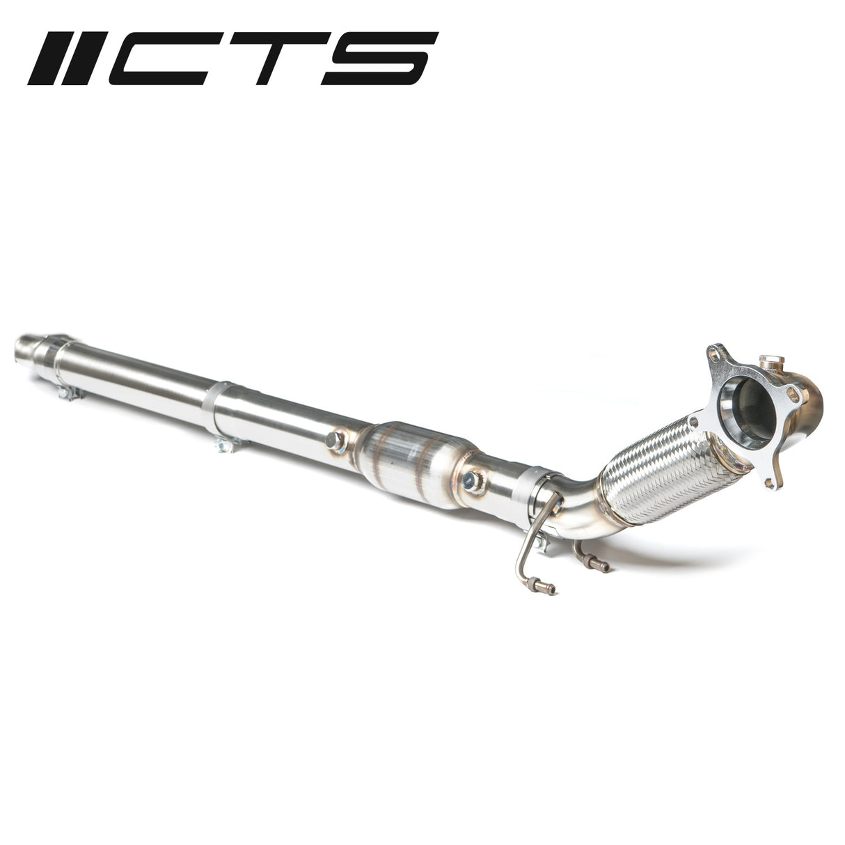 CTS Turbo | Downpipe with High-Flow Cat (MK5/6 GTI, A3 2.0T FWD) - ModsDirect