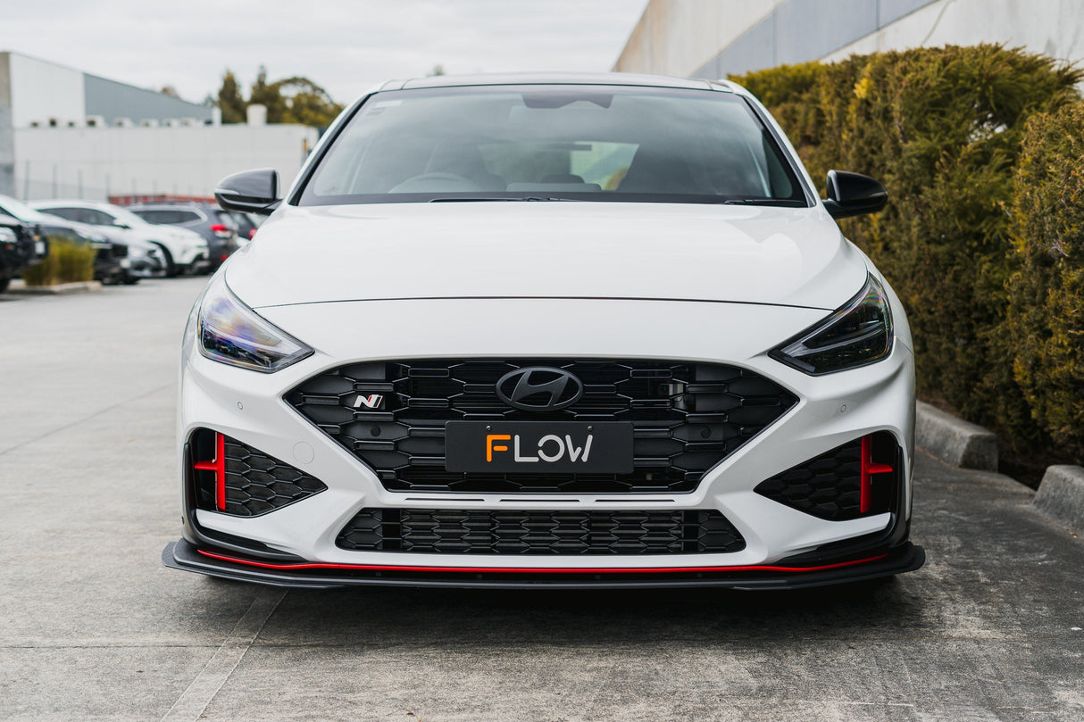 i30N Hatch PDE V6 FL2 2025 Front Lip Splitter Extensions (Pair) - ModsDirect