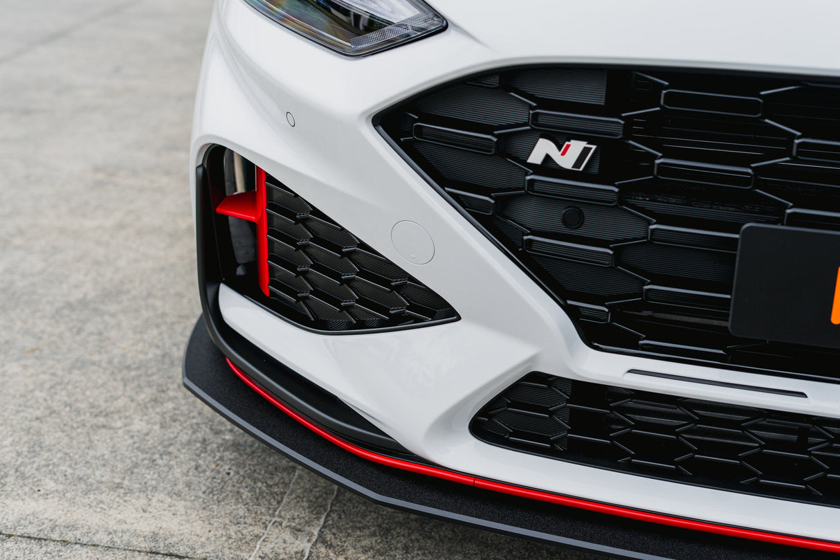 i30N Hatch PDE V6 FL2 2025 Front Lip Splitter & Reinforcement Brackets - ModsDirect