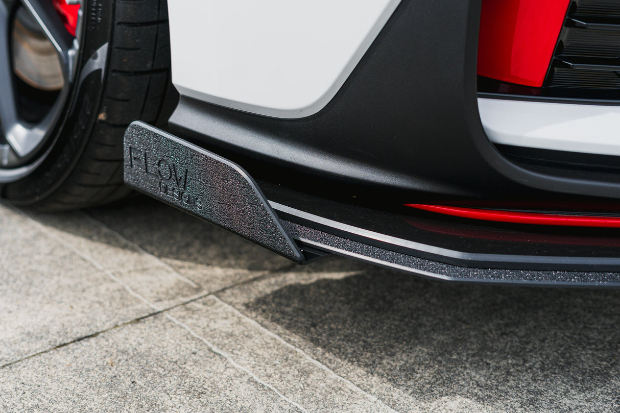 i30N Hatch PDE V6 FL2 2025 Front Lip Splitter Winglets (Pair) - ModsDirect