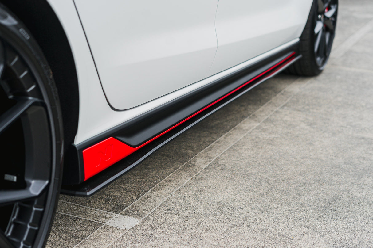 i30N Hatch PDE V6 FL2 2025 Side Skirt Splitters (Pair) - ModsDirect