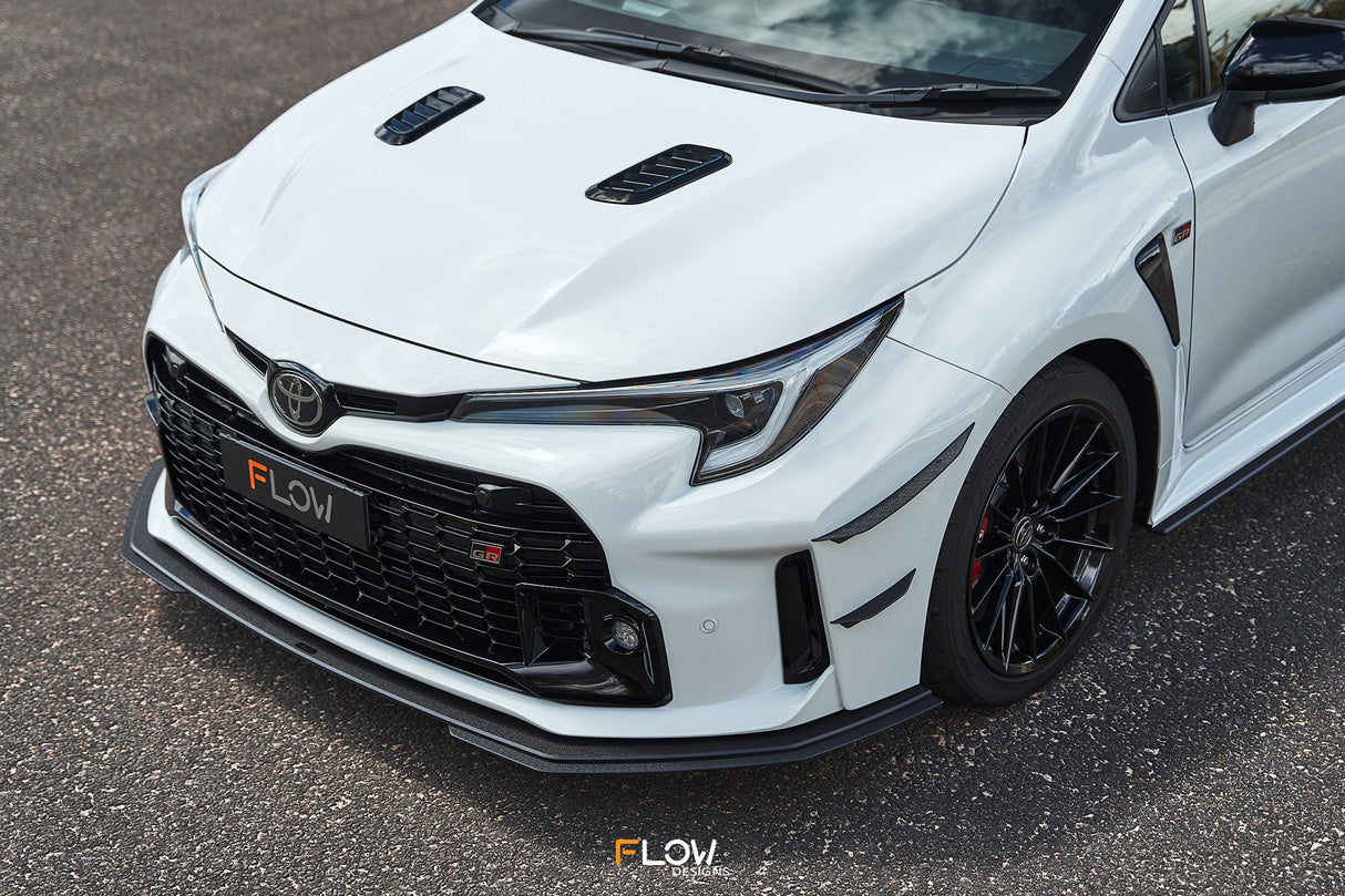 Corolla GR Chassis Mounted Front Lip Splitter (TEXTURED) - ModsDirect