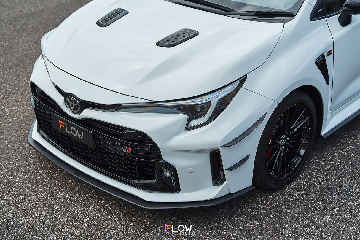 Corolla GR Chassis Mounted Front Lip Splitter (TEXTURED) - ModsDirect