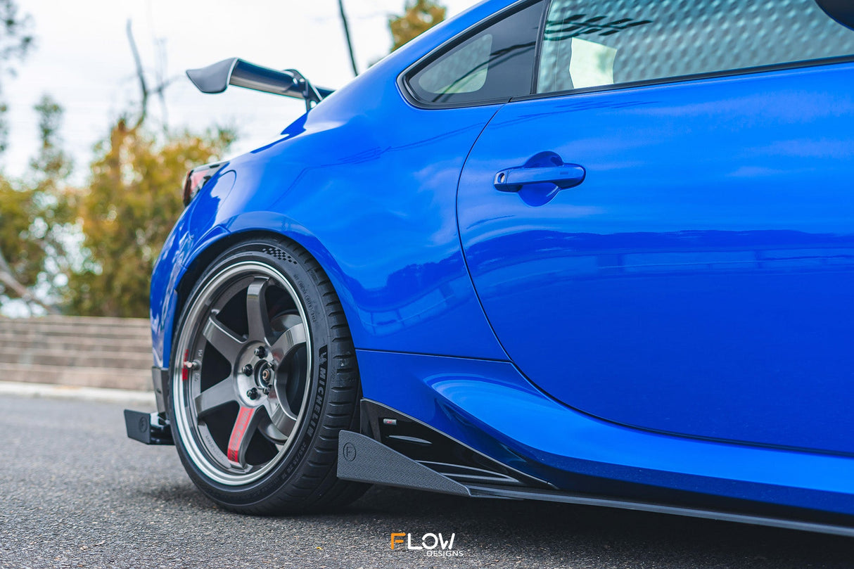 ZD8 BRZ STI Side Skirt Splitters (TEXTURED: Pair) - ModsDirect