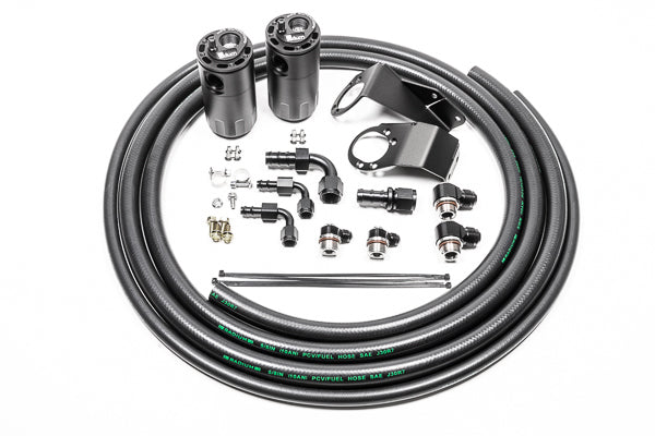 DUAL CATCH CAN KIT, NISSAN S13, FLUID LOCK
