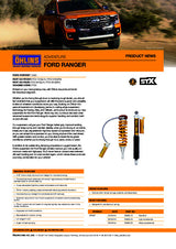 Öhlins Adventure STX 18/46 Suspension Kit – Ford Ranger NextGen P703 (2022+)
