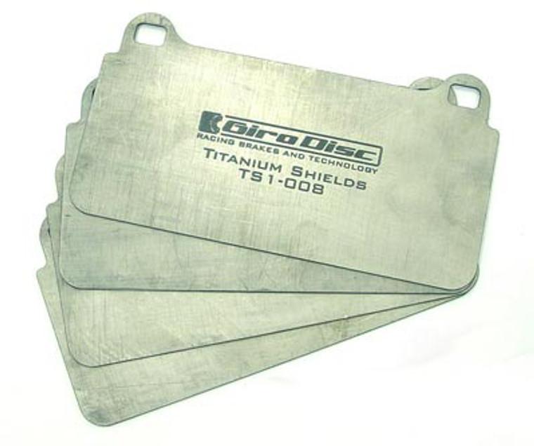 Girodisc Titanium Pad Shields for Brembo M caliper