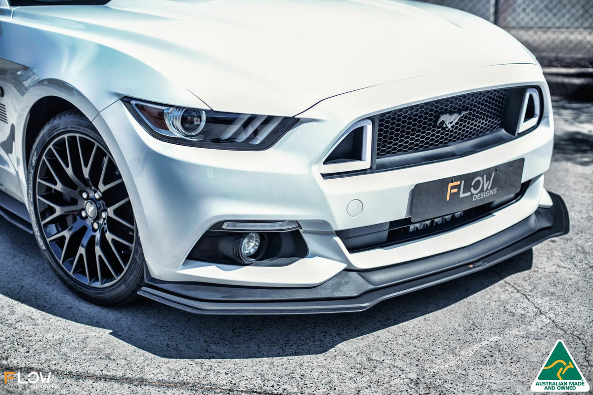 GT Mustang S550 FM Front Lip Splitter Extensions (Pair)