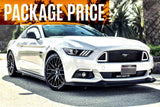 GT Mustang S550 FM Full Lip Splitter Set - No Accessories