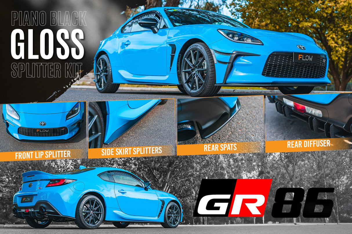 ZN8 GR86 Full Lip Splitter Set (GLOSS BLACK) - ModsDirect