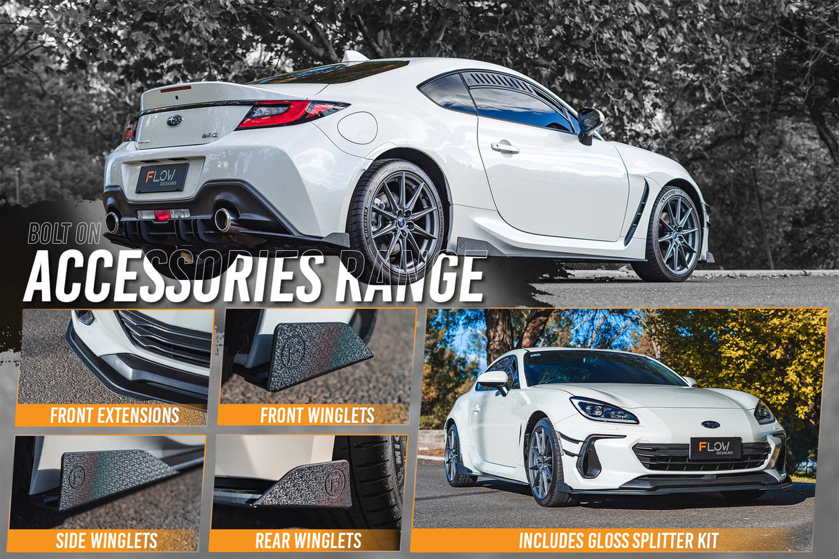 ZD8 BRZ Full Lip Splitter Set (GLOSS BLACK) - ModsDirect