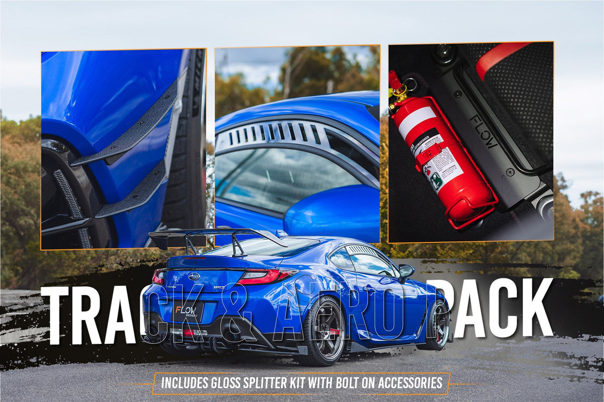 ZD8 BRZ STI Full Lip Splitter Set (GLOSS BLACK) - ModsDirect