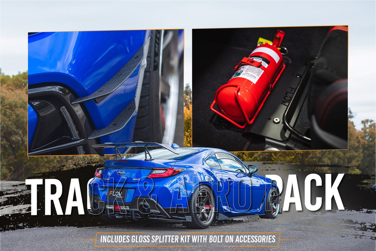 ZD8 BRZ STI Full Lip Splitter Set (GLOSS BLACK) - ModsDirect