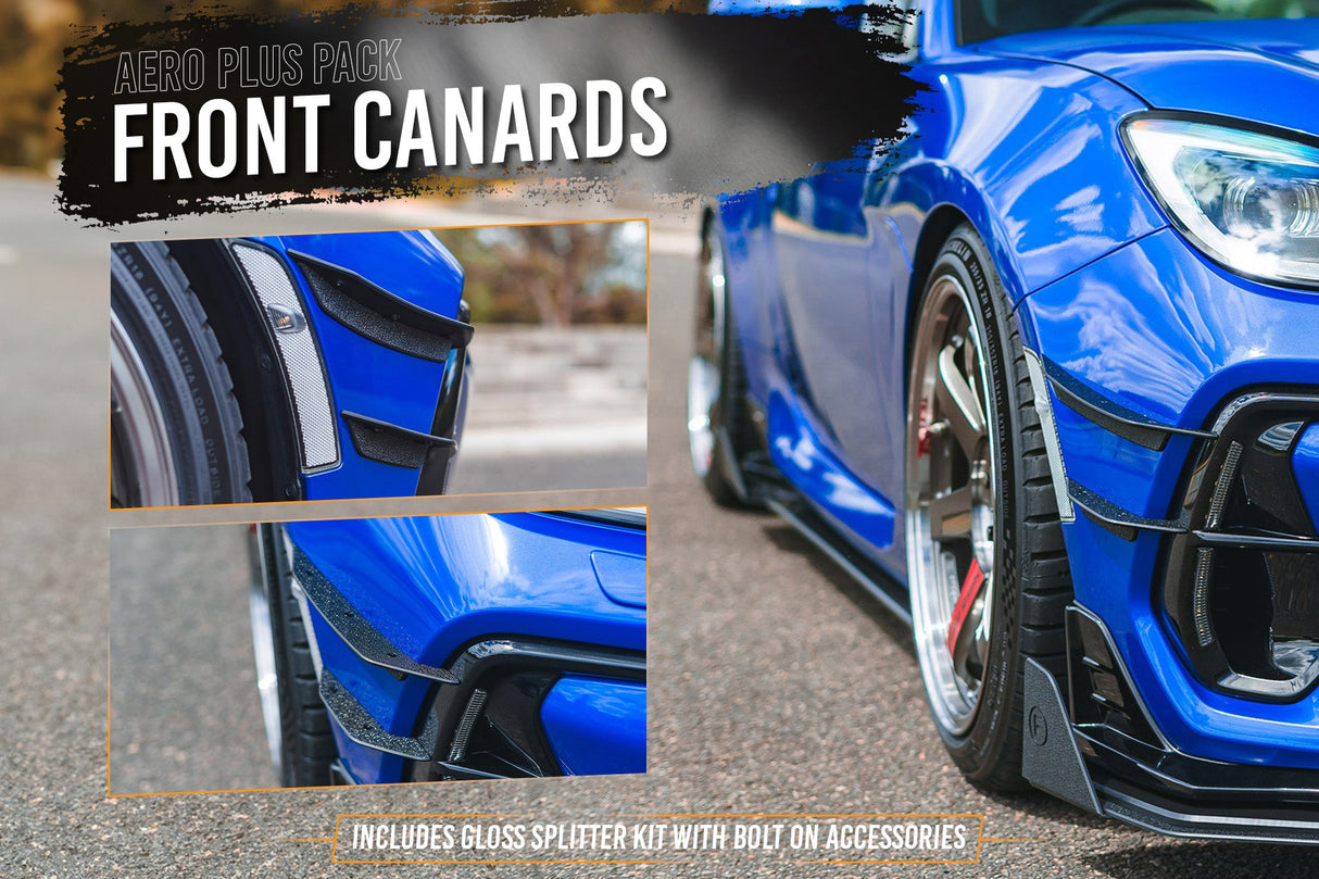 ZD8 BRZ STI Full Lip Splitter Set (GLOSS BLACK) - ModsDirect
