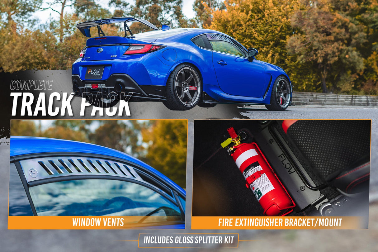 ZD8 BRZ STI Full Lip Splitter Set (GLOSS BLACK) - ModsDirect