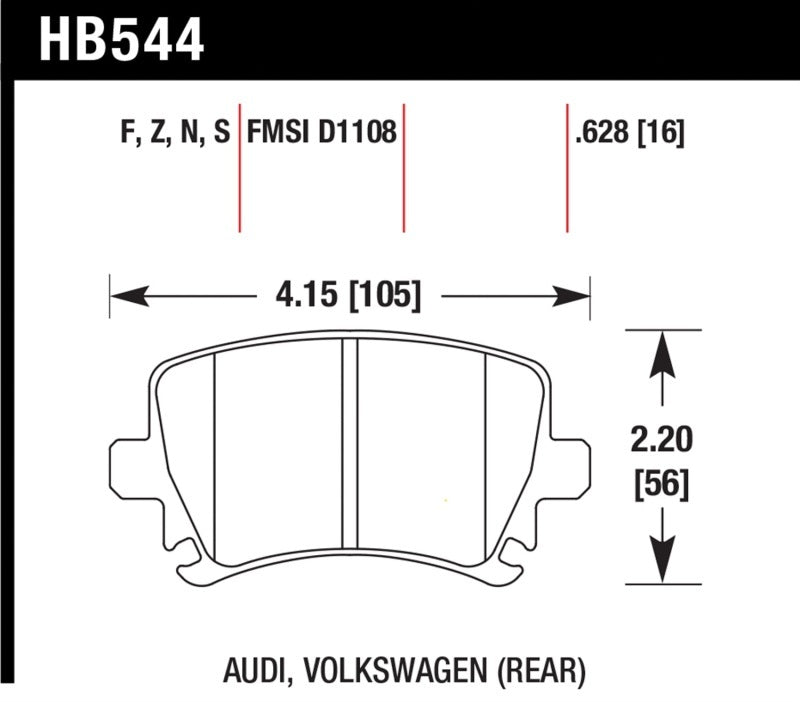 HAWK | Ceramic REAR Brake Pads - ModsDirect