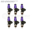 Injector Dynamics ID2600-XDS Direct Fit Injectors Set of 6- Nissan GT-R R35 (w/V1 T1 Rails Only)