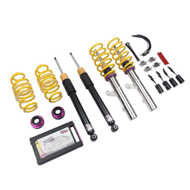 KW Coilover Kit V1 for 03/2014+ Seat Leon (5F1) w/ Deactivation For Electronic Dampers - ModsDirect