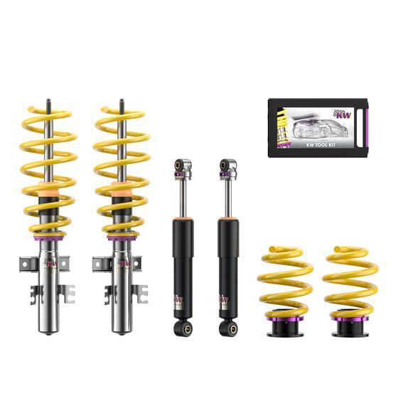 KW Coilover Kit V2 Comfort for 07/2015+ VW Transporter / Caravelle Mk VI Bus w/ Deactivation For Electronic Dampers - ModsDirect