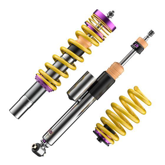 KW Coilover Kit V3 for 11/2017+ Audi A4 Avant (8W5, 8WD, B9) w/ Deactivation For Electronic Dampers - ModsDirect