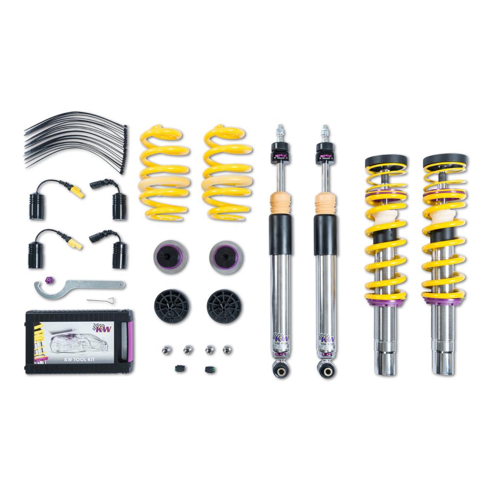 KW Coilover Kit V3 for 06/2017+ Audi A5 (F53, F5P) w/ Deactivation For Electronic Dampers - ModsDirect