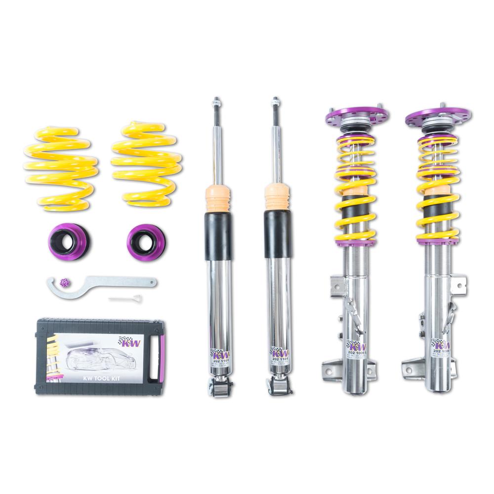 KW Coilover Kit V3 Clubsport for 06/1992-02/1998 BMW 3 Series Coupe (E36) w/ Top Mounts - ModsDirect