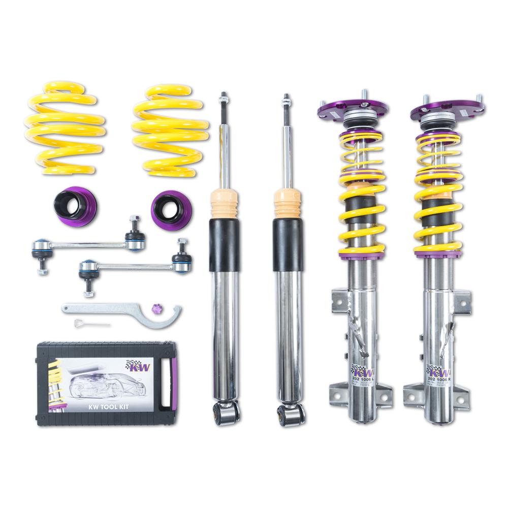 KW Coilover Kit V3 Clubsport for 10/1992-04/1999 BMW 3 Series (E36) w/ Top Mounts - ModsDirect