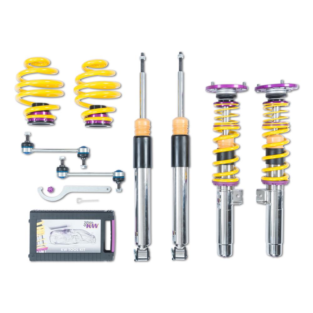 KW Coilover Kit V3 Clubsport for 05/1998+ BMW 3 Series Coupe (E46) w/ Top Mounts - ModsDirect
