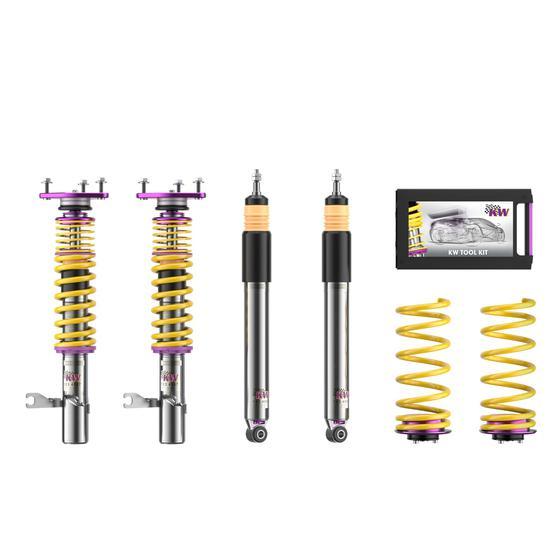 KW Coilover Kit V3 Clubsport for 01/2009+ Ford Focus II (DA, HCP, DP) w/ Top Mounts - ModsDirect