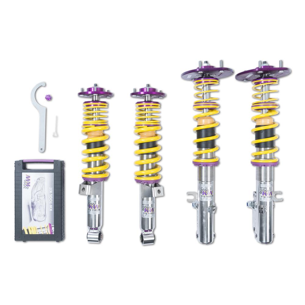 KW Coilover Kit V3 Clubsport for 10/1993-09/1997 Porsche 911 Targa (993) w/ Top Mounts - ModsDirect