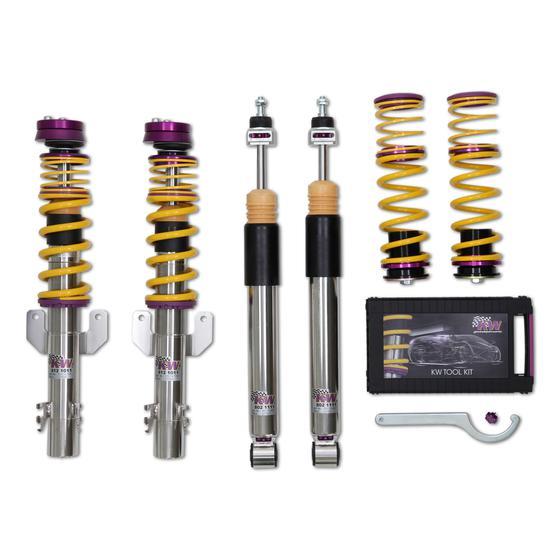 KW Coilover Kit V3 Clubsport for 06/2008+ Seat Ibiza Mk IV Sportcoupe (6J1, 6P5) w/ Top Mounts - ModsDirect