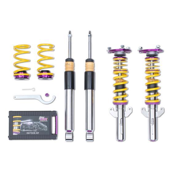 KW Coilover Kit V3 Clubsport for 03/2013+ Renault Clio IV (BH) w/ Top Mounts - ModsDirect