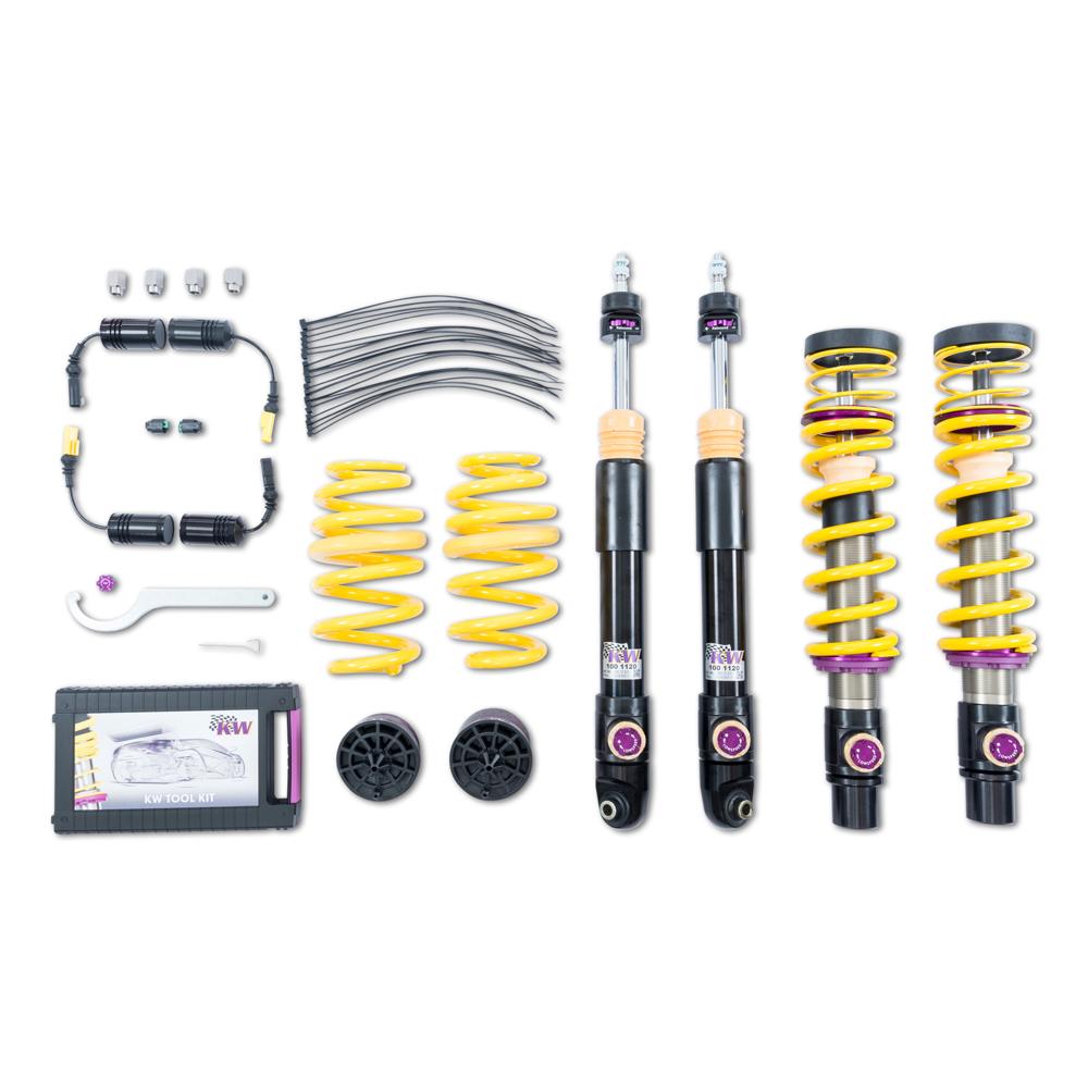 KW Coilover Kit V4 for 06/2017+ Audi A5 (F53, F5P) w/ Deactivation For Electronic Dampers - ModsDirect