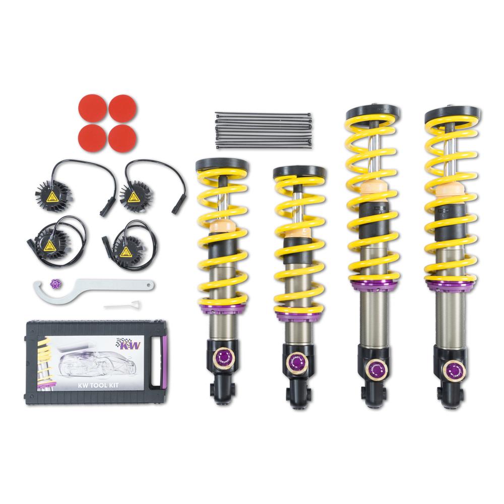 KW Coilover Kit V4 for 03/2015+ Mercedes Benz AMG GT w/ Deactivation For Electronic Dampers - ModsDirect