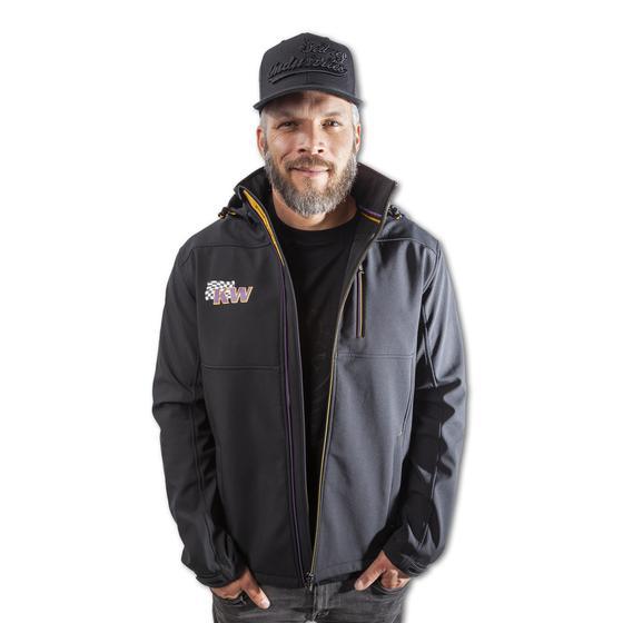 KW Mens Soft Shell Jacket - Black M - ModsDirect