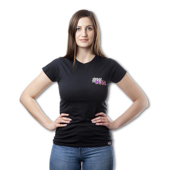 KW Basic Womens T-Shirt - Black S - ModsDirect