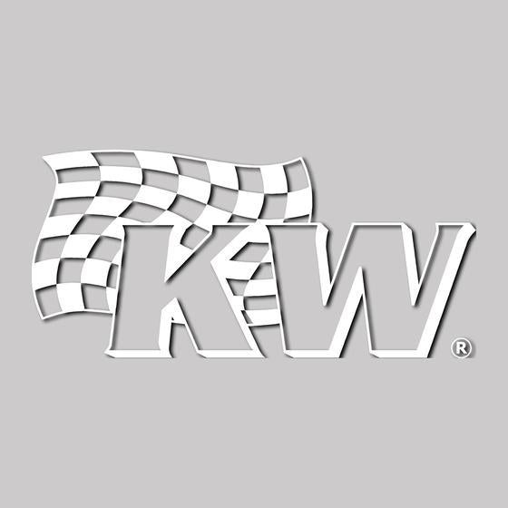 KW White Sticker - 280 x 135mm - ModsDirect