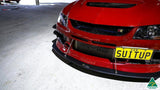 Lancer Evolution IX Front Lip Splitter With Support Rods