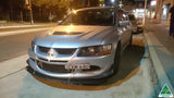 Lancer Evolution VIII Front Lip Splitter With Support Rods
