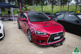 Lancer Ralliart CJ Front Splitter V2.5 With Support Rods