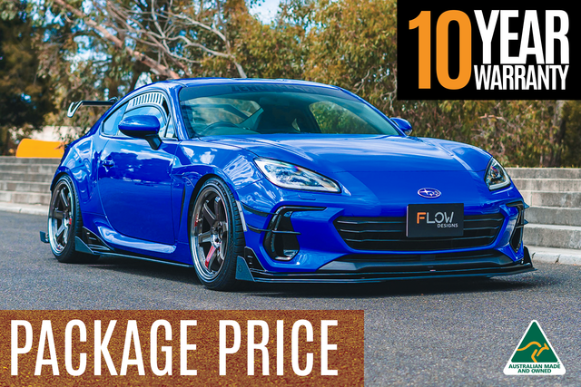 ZD8 BRZ STI Full Lip Splitter Set (GLOSS BLACK) - ModsDirect