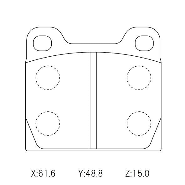 CIRCO M207 Race Brake Pads Porsche 911 Carrera 1965 - ModsDirect