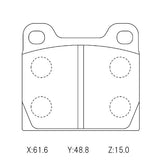 CIRCO M207 Race Brake Pads Porsche 911 Carrera 1965 - ModsDirect