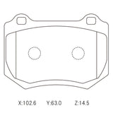 CIRCO SC17 Street Performance Brake Pads Subaru WRX STI 2018 / Kia Stinger - ModsDirect
