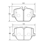 CIRCO S88 Performance Trackday Brake Pads Toyota Supra 2018 A90 GTS - ModsDirect